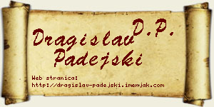 Dragislav Padejski vizit kartica
